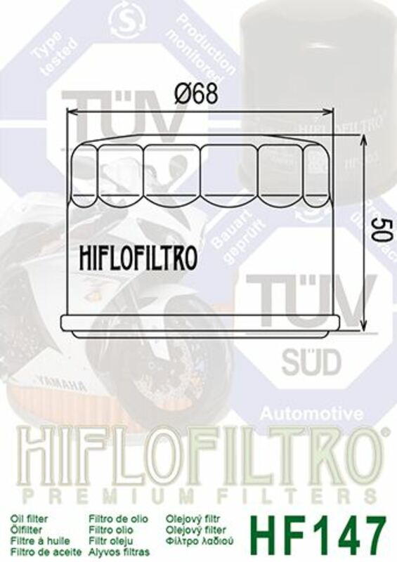 HIFLOFILTRO Oil Filter - HF147
