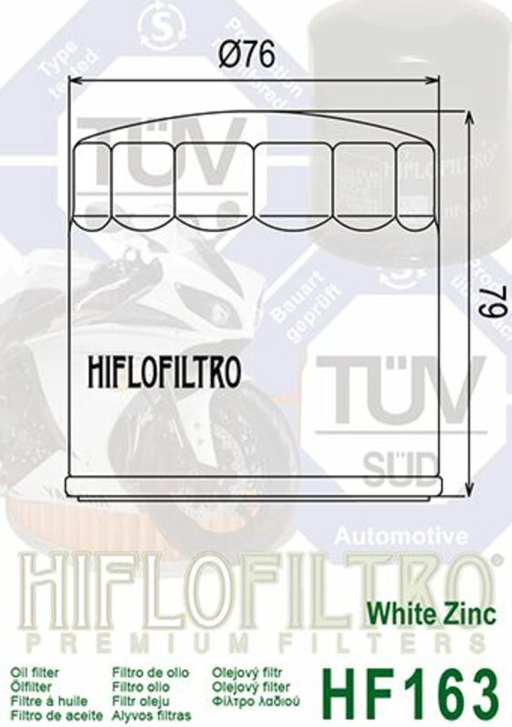 HIFLOFILTRO Oil Filter - HF163 BMW
