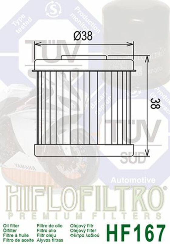 HIFLOFILTRO Oil Filter - HF167