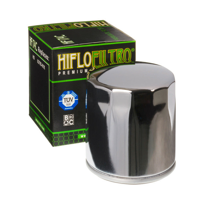 HIFLOFILTRO Oil Filter Chrome - HF174C