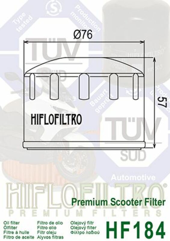 HIFLOFILTRO Oil Filter - HF184