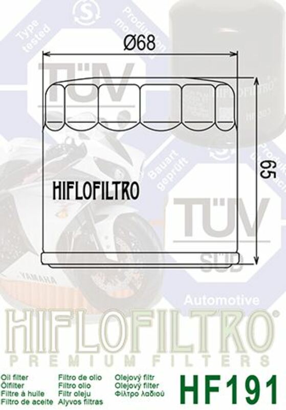 HIFLOFILTRO Oil Filter - HF191