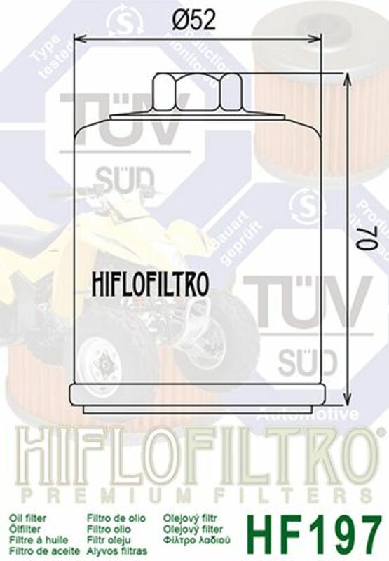 HIFLOFILTRO Oil Filter - HF197