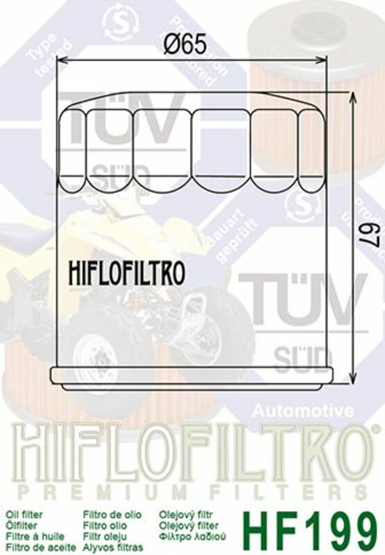 HIFLOFILTRO Oil Filter - HF199