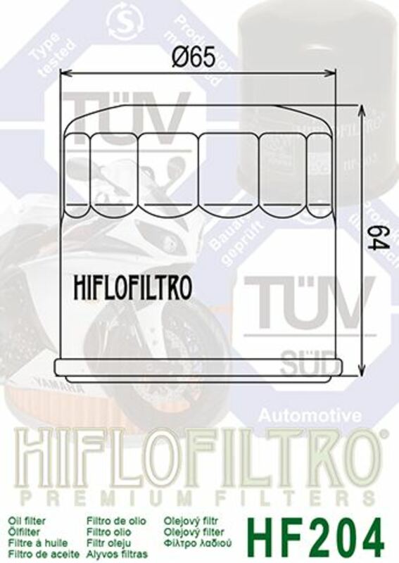 HIFLOFILTRO Oil Filter - HF204