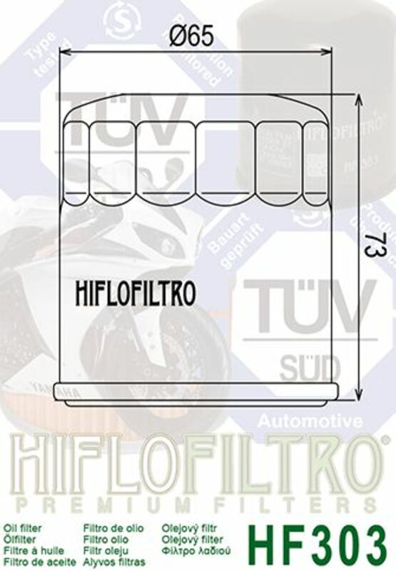 HIFLOFILTRO Oil Filter - HF303