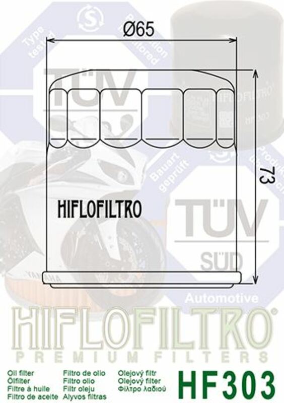 HIFLOFILTRO Racing Oil Filter - HF303RC