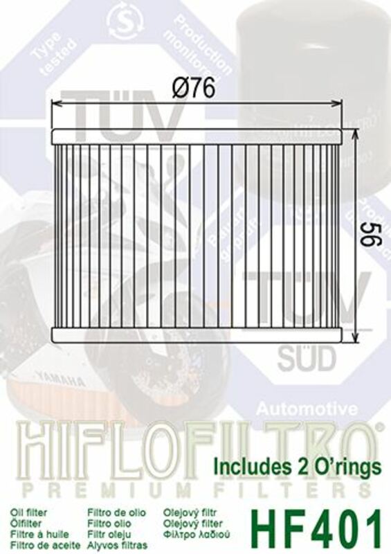 HIFLOFILTRO Oil Filter - HF401