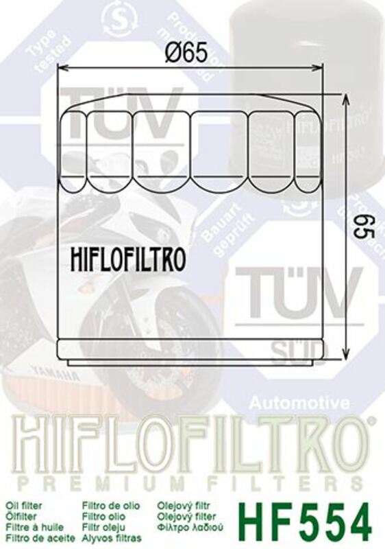 HIFLOFILTRO Oil Filter - HF554 MV Agusta