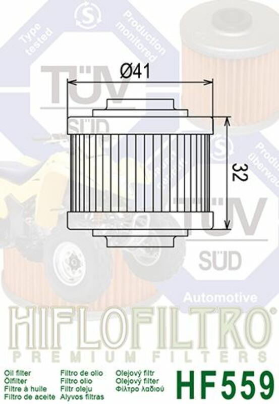 HIFLOFILTRO Oil Filter - HF559