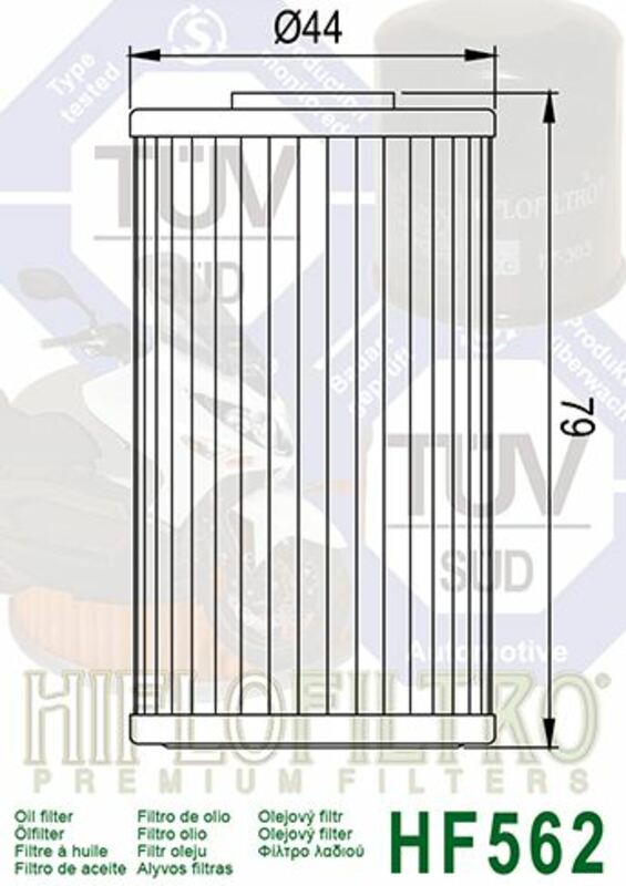 HIFLOFILTRO Oil Filter - HF562 Kymco