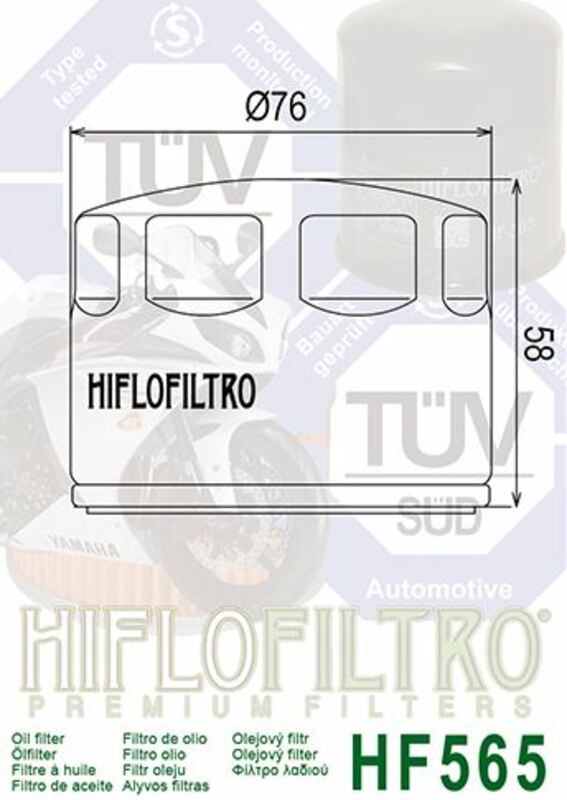 HIFLOFILTRO Oil Filter - HF565