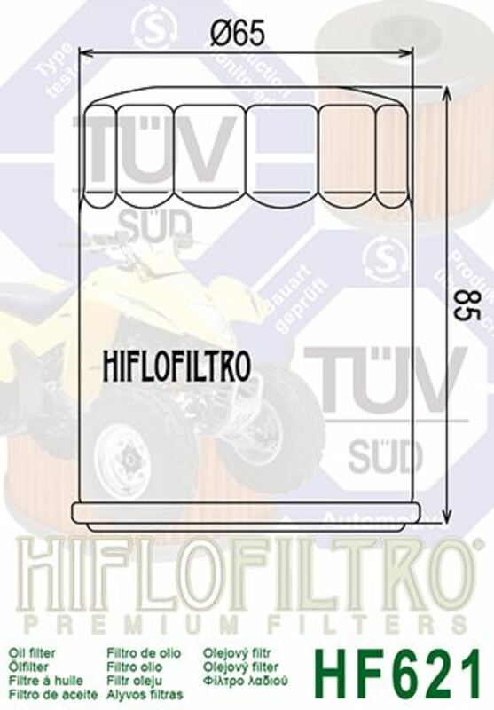 HIFLOFILTRO Oil Filter - HF621 Arctic Cat