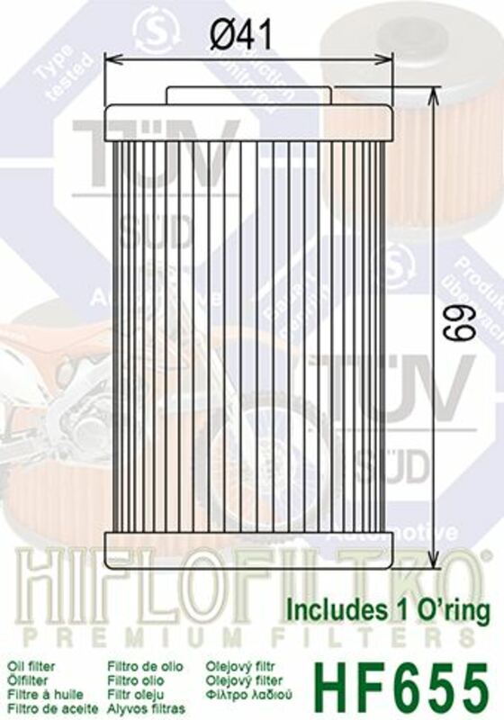 HIFLOFILTRO Oil Filter - HF655