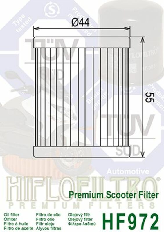 HIFLOFILTRO Oil Filter - HF972
