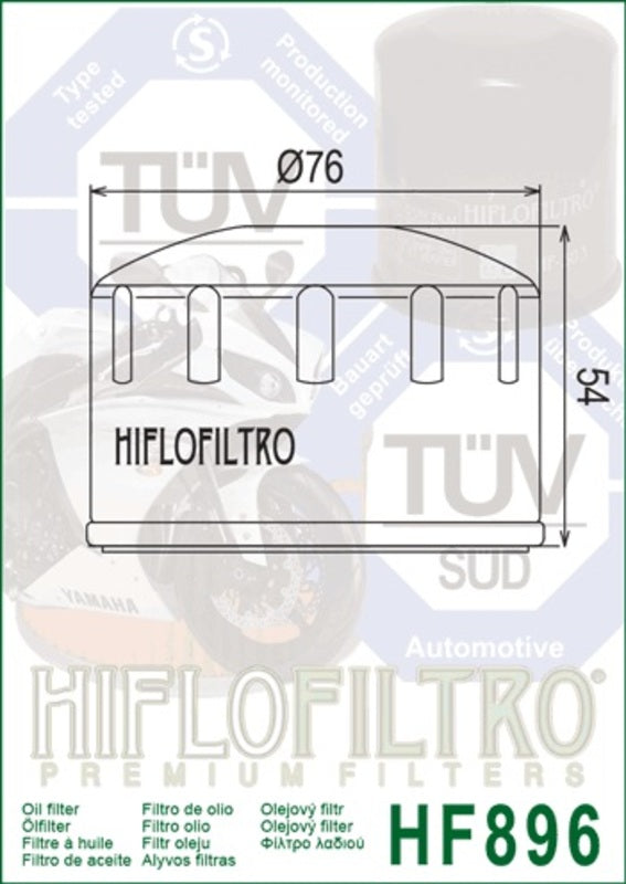 HIFLOFILTRO oil Filter - HF896 Ural 750