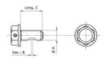 TECNIUM Magnetische Ölablassschraube - Aluminium Schwarz M10x1,25x14 