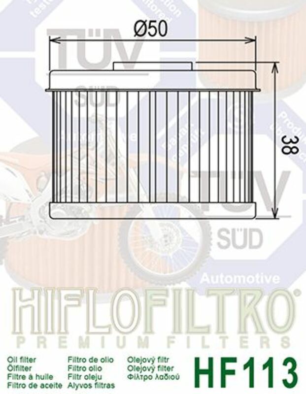 HIFLOFILTRO Oil Filter - HF114 Honda