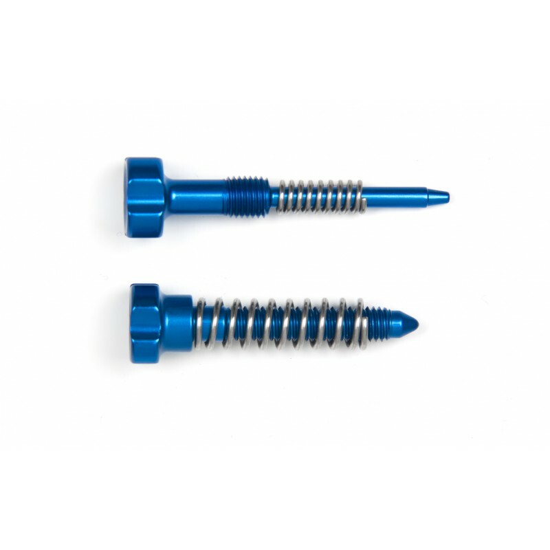 S3 Enduro Carburetor Adjuster Screws Idle + Air + Springs Blue