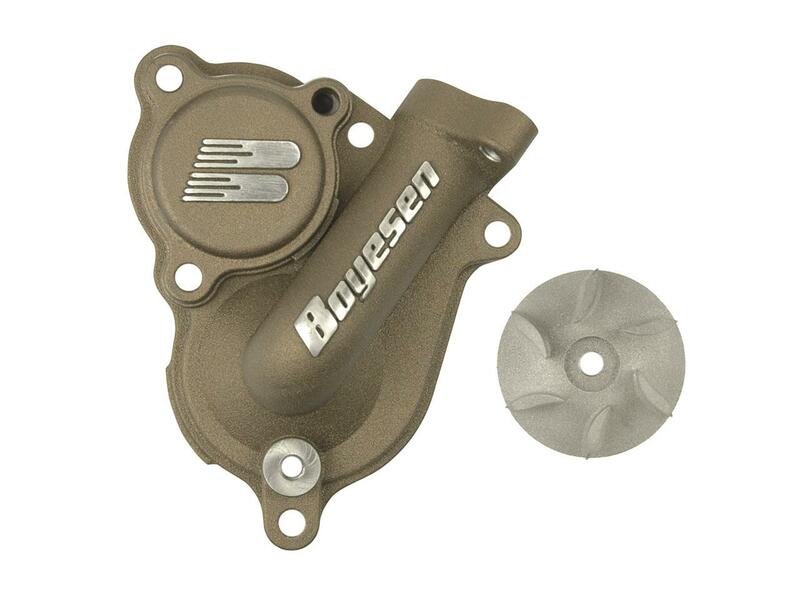 BOYESEN Water pump cover with impeller - Kawasaki KX250 - 1021097