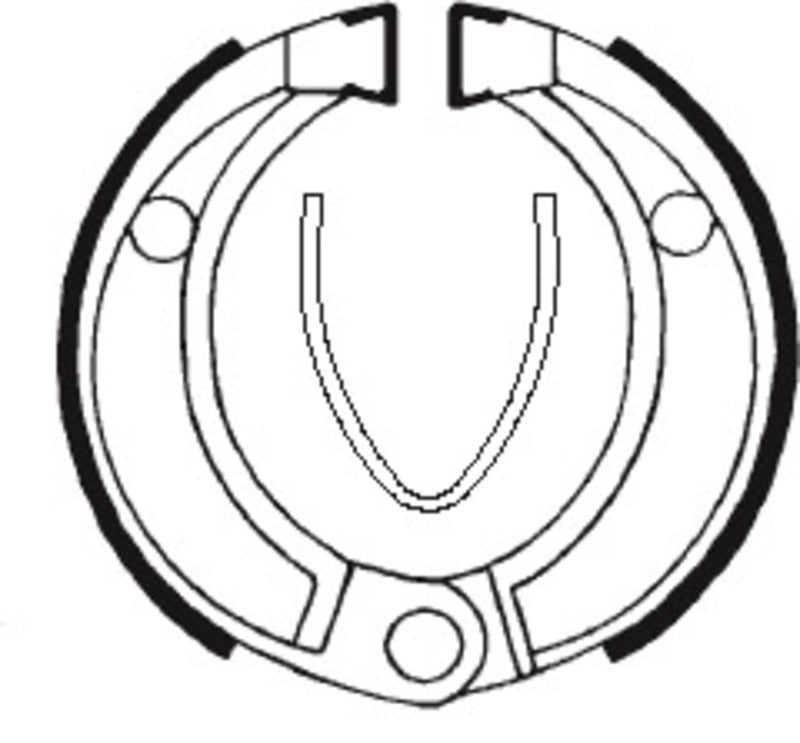 TECNIUM Street/Off-Road/ATV Organic Brake shoes  - BA043