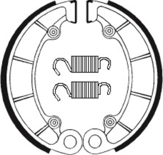 TECNIUM Street/ATV Organic Brake shoes  - BA046