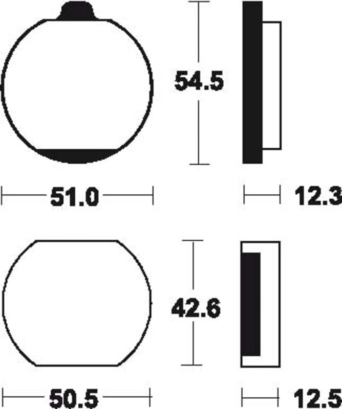 TECNIUM Street Organic Brake pads - MA10