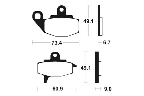 TECNIUM Street Organic Brake pads - MA102