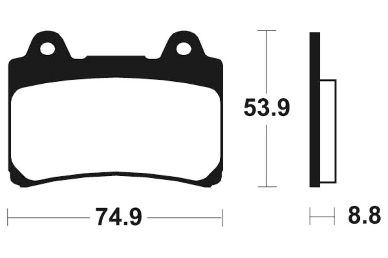 TECNIUM Street Organic Brake pads - MA113
