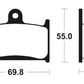 TECNIUM Street Organic Brake pads - MA124