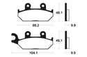 TECNIUM Street Organic Brake pads - MA150