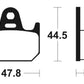 TECNIUM Street Organic Brake pads - MA159