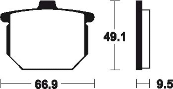 TECNIUM Street Organic Brake pads - MA17