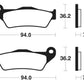 TECNIUM Street Organic Brake pads - MA171