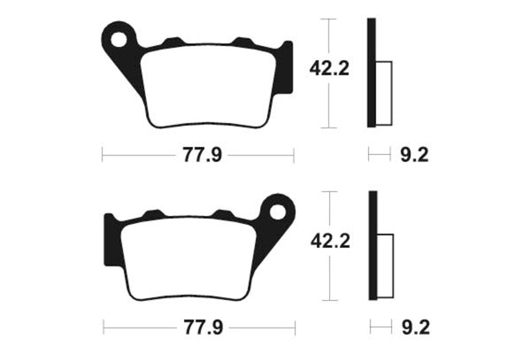 TECNIUM Street Organic Brake pads - MA175