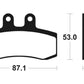 TECNIUM Street Organic Brake pads - MA181