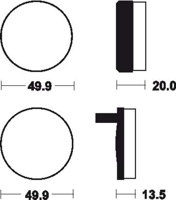 TECNIUM Street Organic Brake pads - MA2