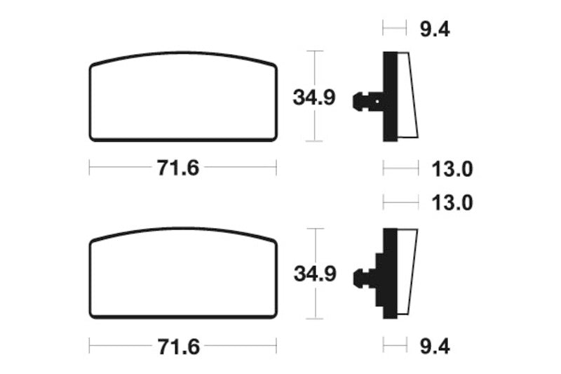 TECNIUM Street Organic Brake pads - MA20