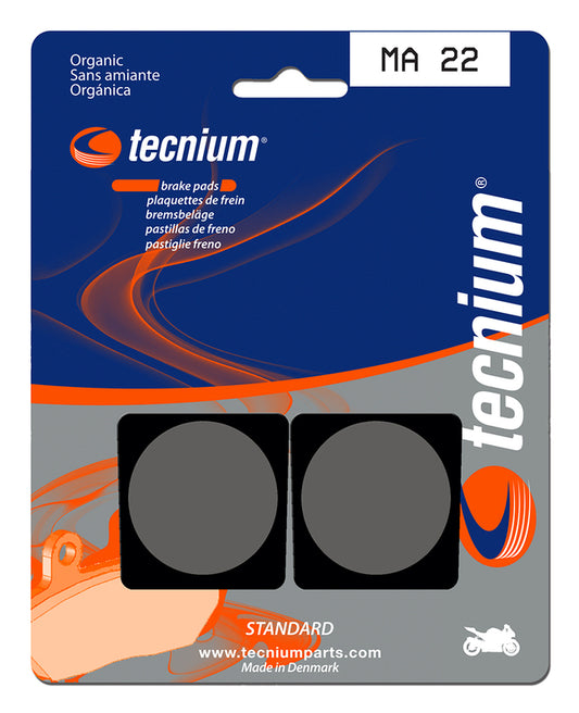 TECNIUM Street Organic Brake pads - MA22