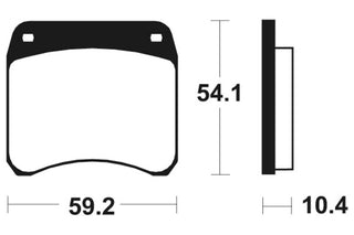 TECNIUM Street Organic Brake pads - MA23