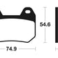 TECNIUM Street Organic Brake pads - MA246