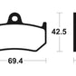 TECNIUM Street Organic Brake pads - MA263
