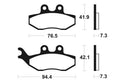 TECNIUM Street Organic Brake pads - MA274