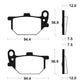 TECNIUM Street Organic Brake pads - MA28