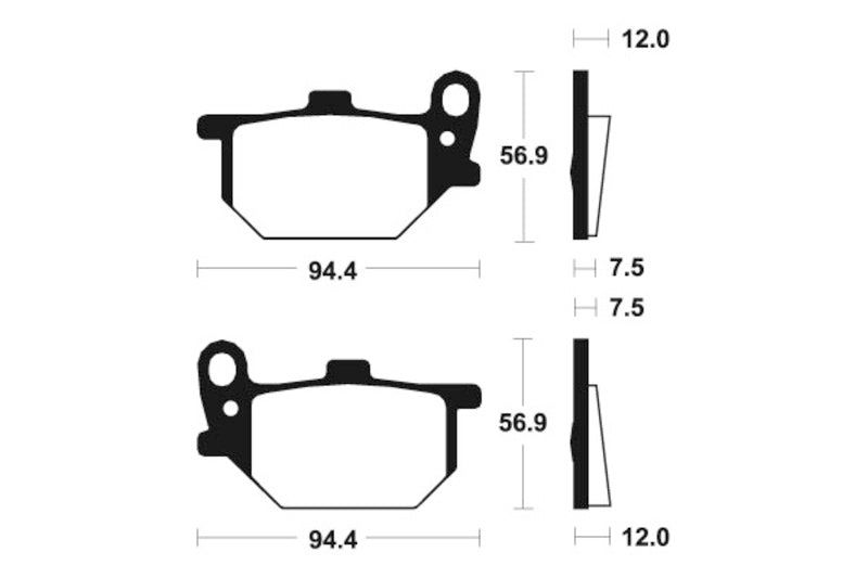 TECNIUM Street Organic Brake pads - MA28