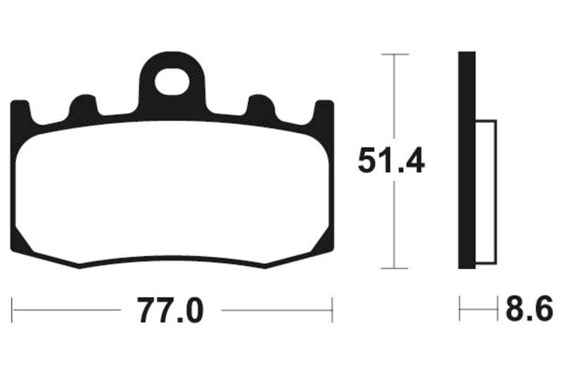 TECNIUM Street Organic Brake pads - MA296