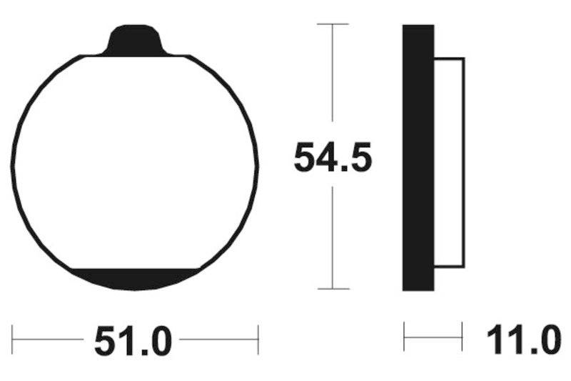 TECNIUM Street Organic Brake pads - MA30