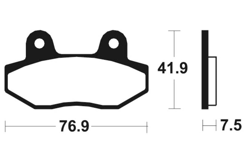 TECNIUM Street Organic Brake pads - MA314