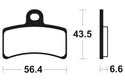 TECNIUM Street Organic Brake pads - MA315