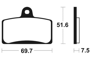 TECNIUM Street Organic Brake pads - MA321